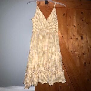 Yellow Plaid Sundress